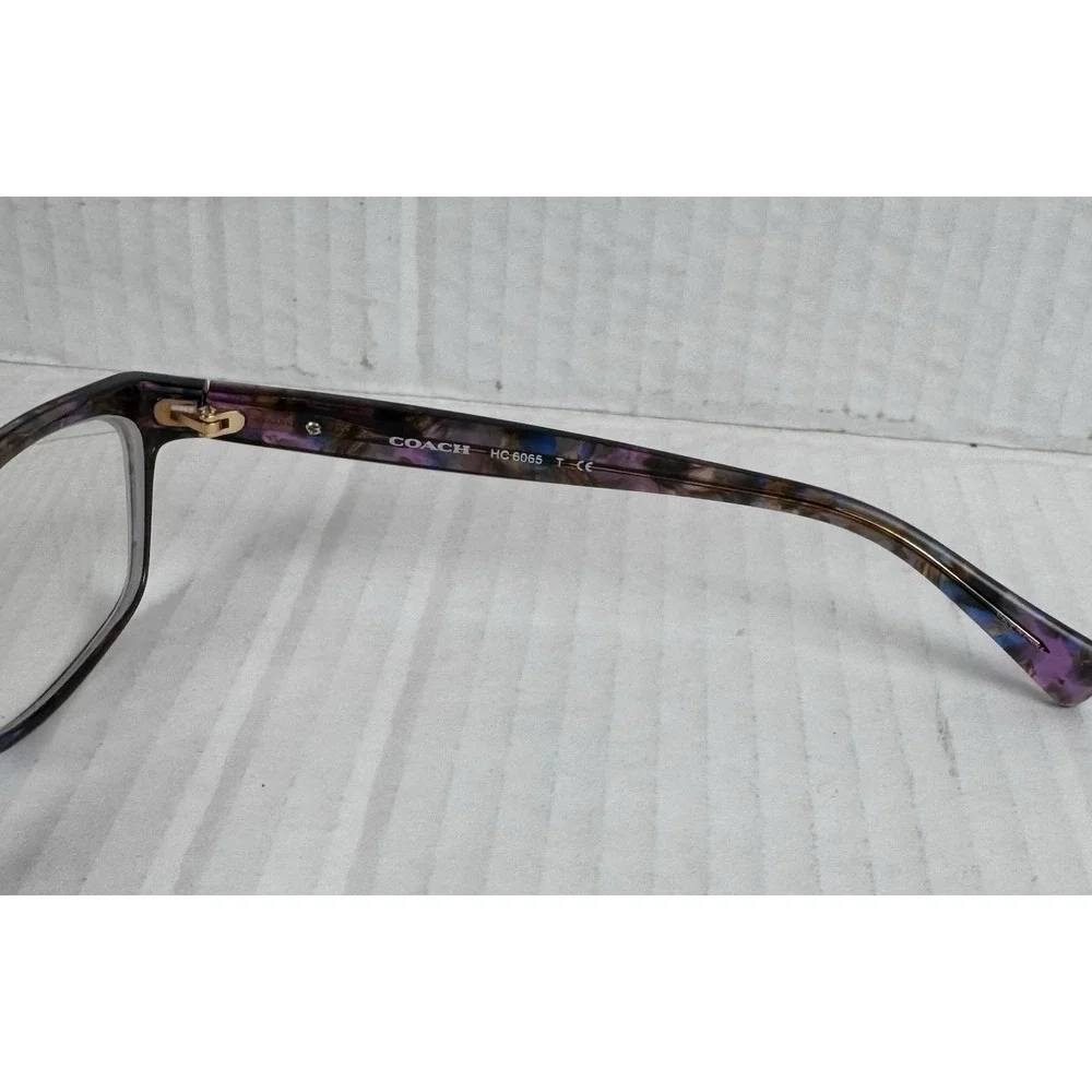 COACH HC 6065 5288 CONFETTI PURPLE GOLD AUTHENTIC FRAMES EYEGLASSES 51-17 K1